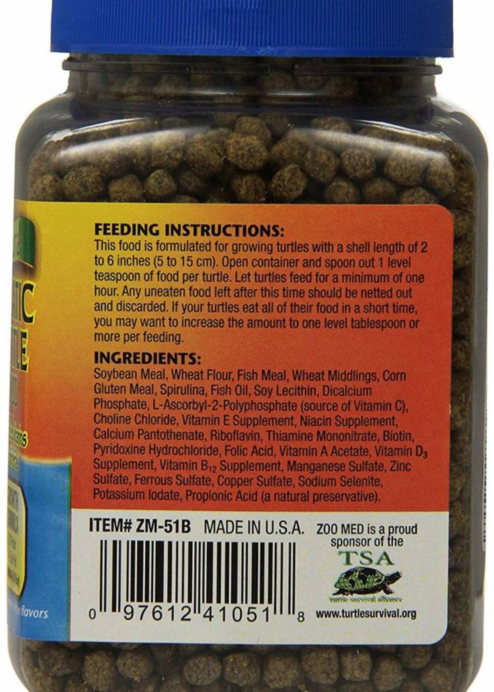 Zoo Med Zoo Med Natural Aquatic Turtle Food Growth Formula 7.5 oz