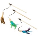 Spot Spot Cat-Bernet Cork with Feathers Teaser Wand - Assorted Colors