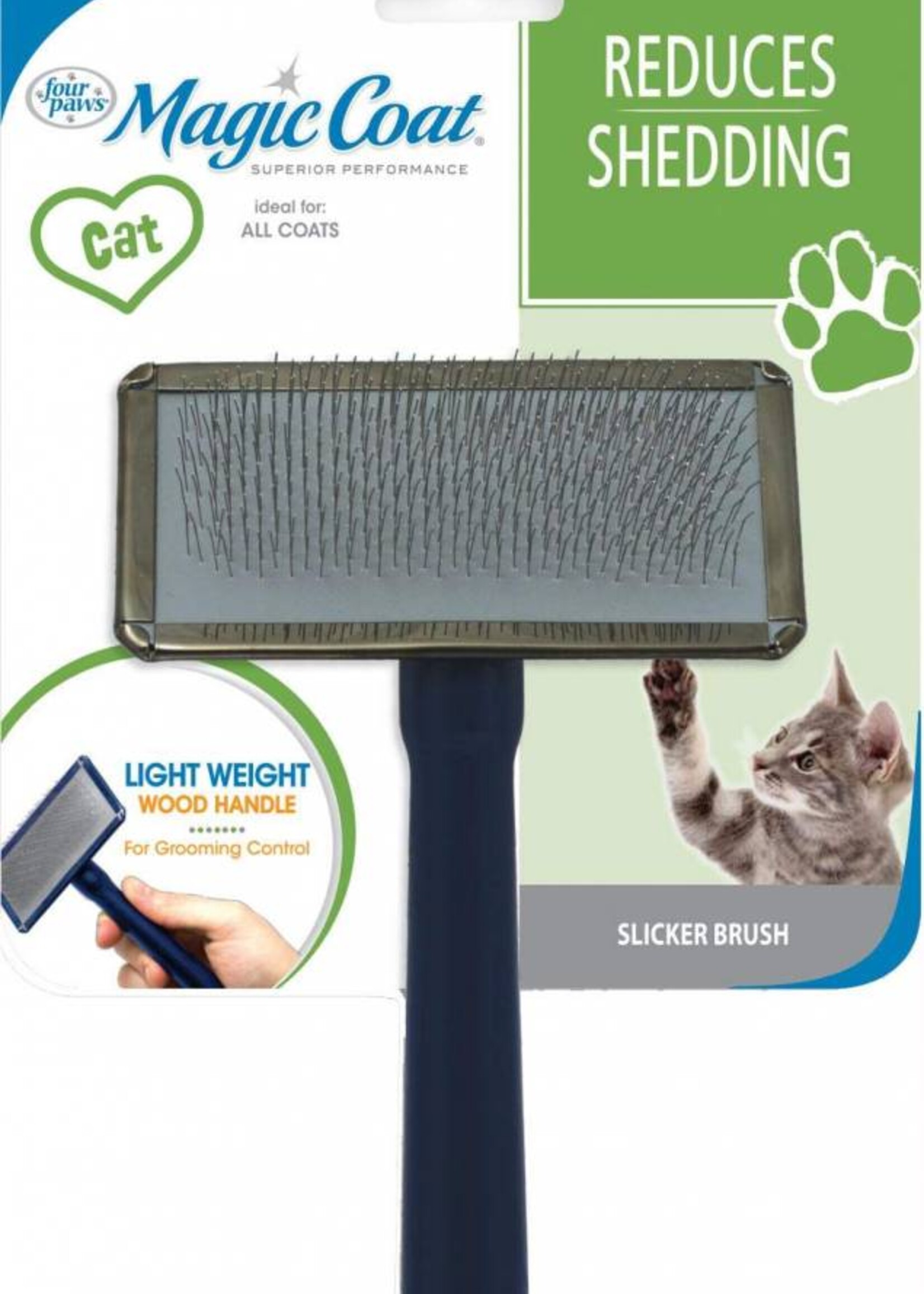Four Paws Four Paws Magic Coat Slicker Wire Brush for Cats - Lightweight