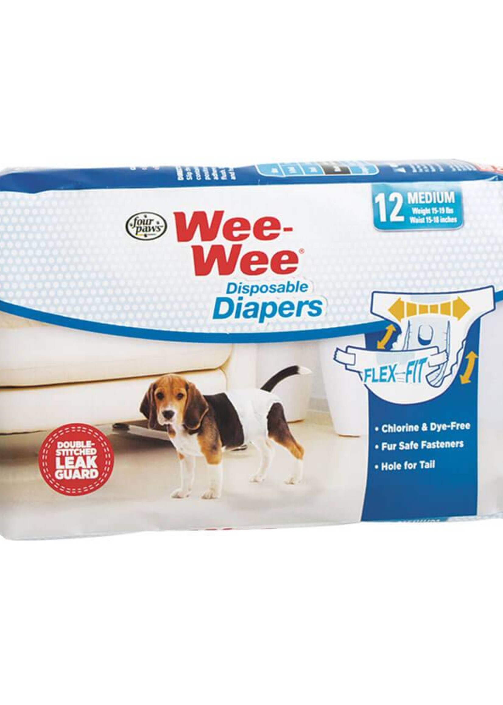 Four Paws Four Paws Wee-Wee Disposable Diapers 12pk