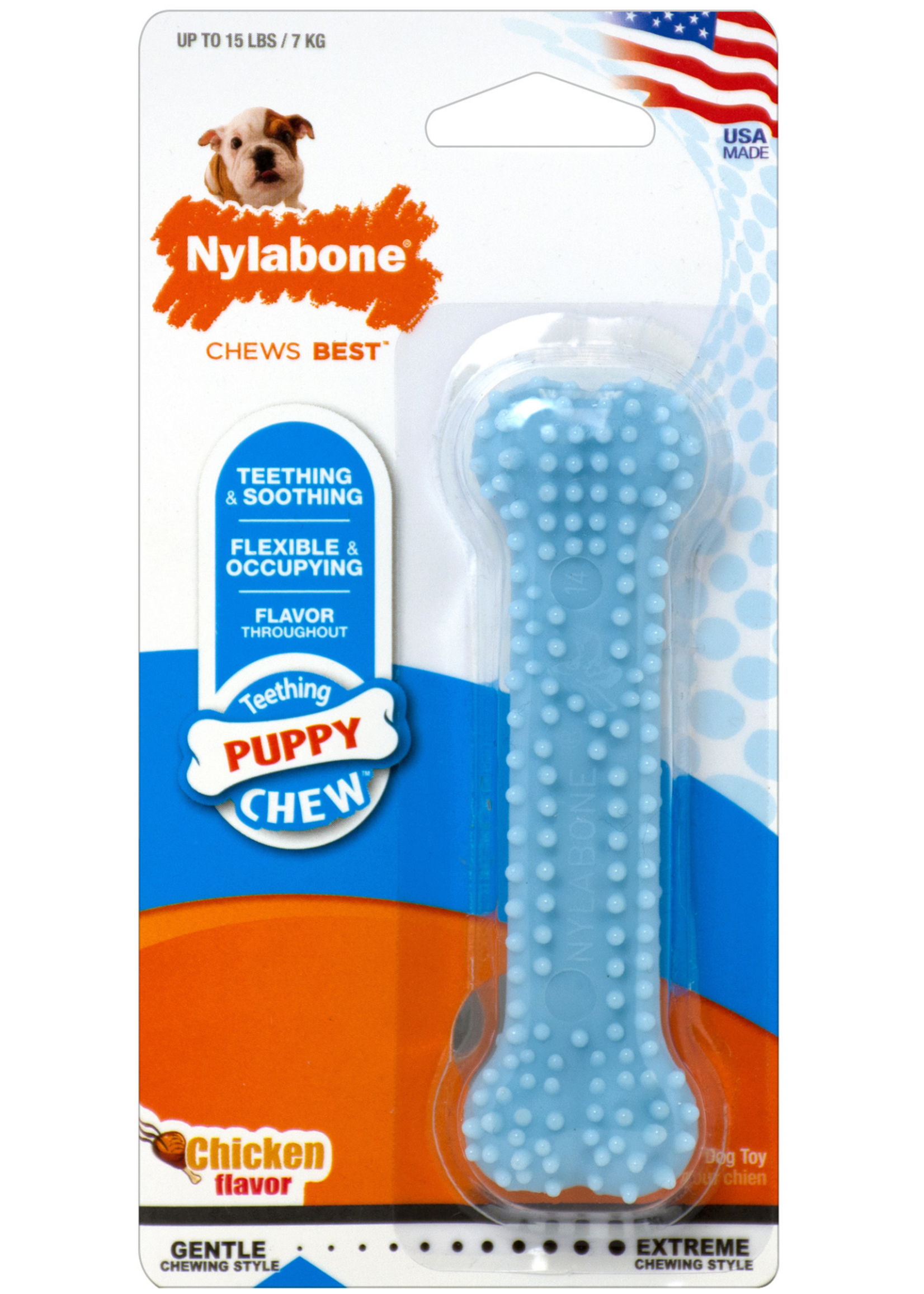 Nylabone Nylabone Puppy Teething Chew, Chicken Flavor