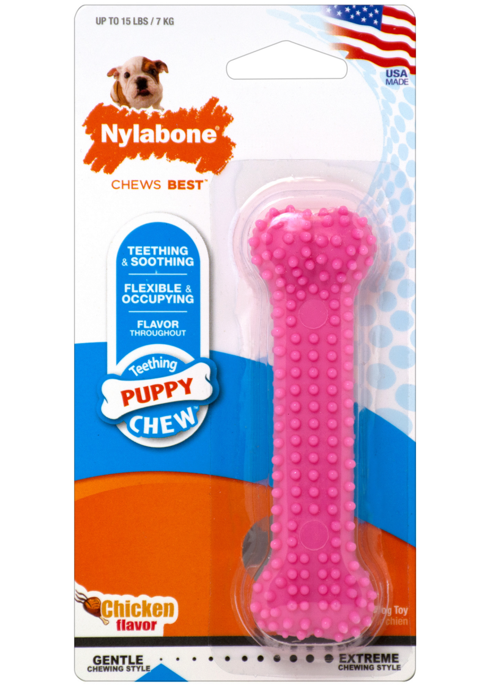 Nylabone Nylabone Puppy Teething Chew, Chicken Flavor
