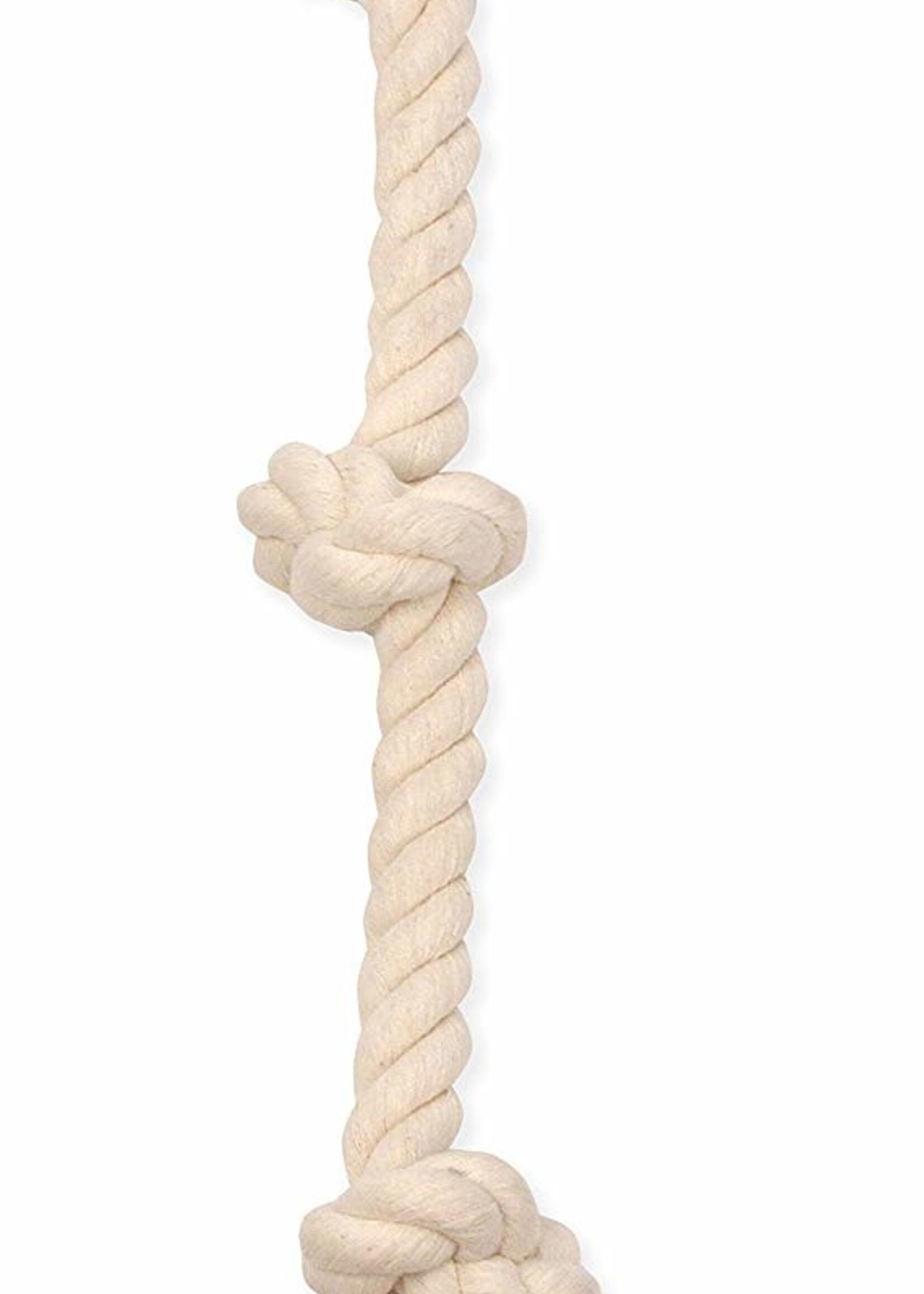 Mammoth Mammoth Flossy Chews Premium White 3-Knot Rope Tug
