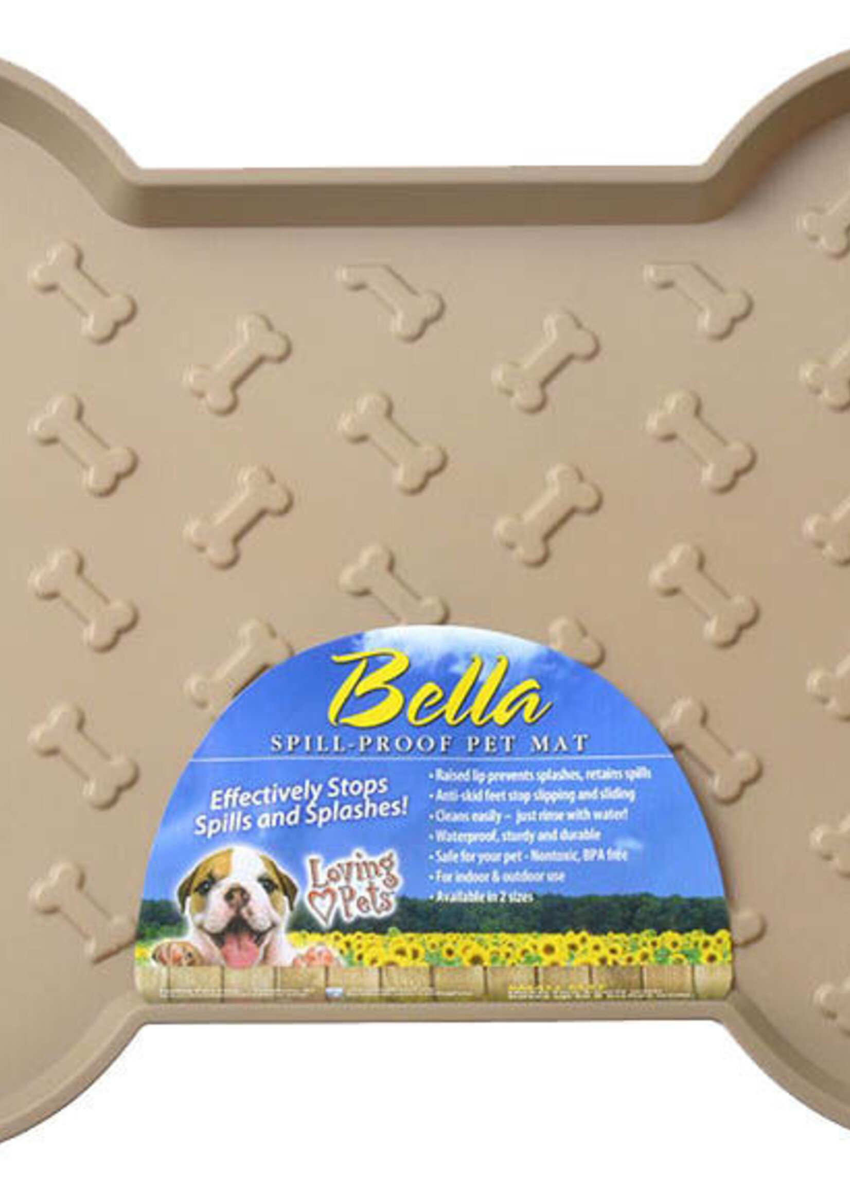 Loving Pet Loving Pets Bella Spill-Proof Bone Shaped Dog Mat