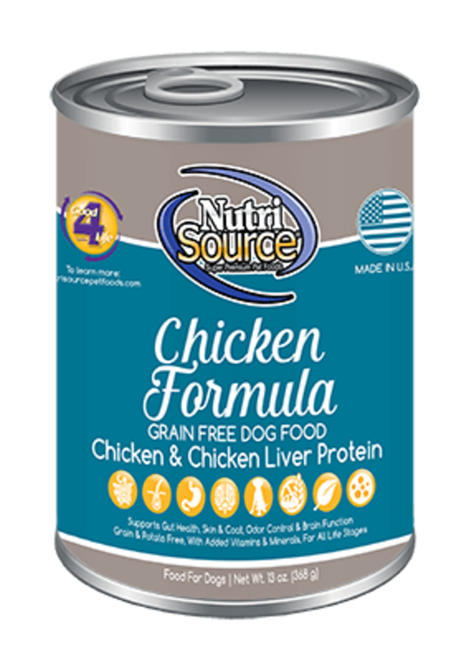 Tuffy's NutriSource Grain Free Canned Dog Food 13 oz