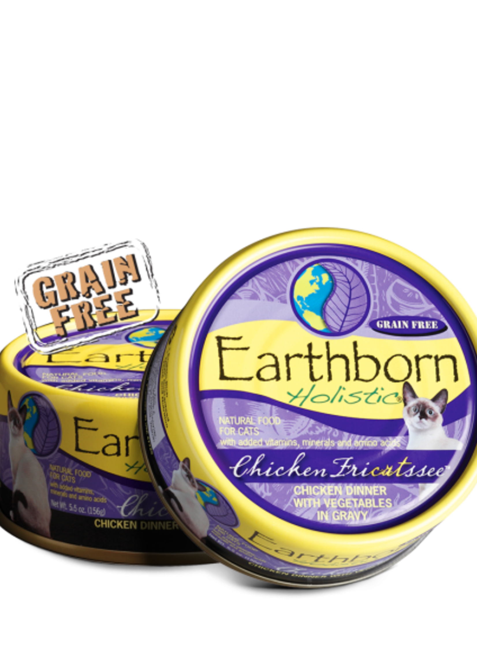 Earthborn Holistic Grain Free Canned Cat Food, 5.5 oz
