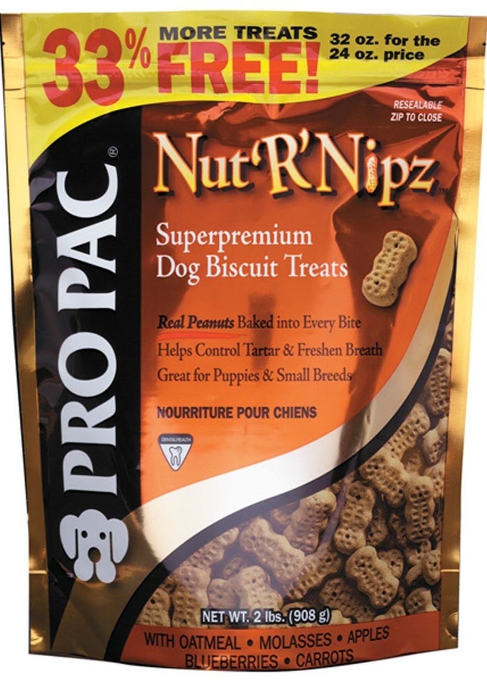 Pro Pac PRO PAC Nut R Nipz Dog Biscuit Treat