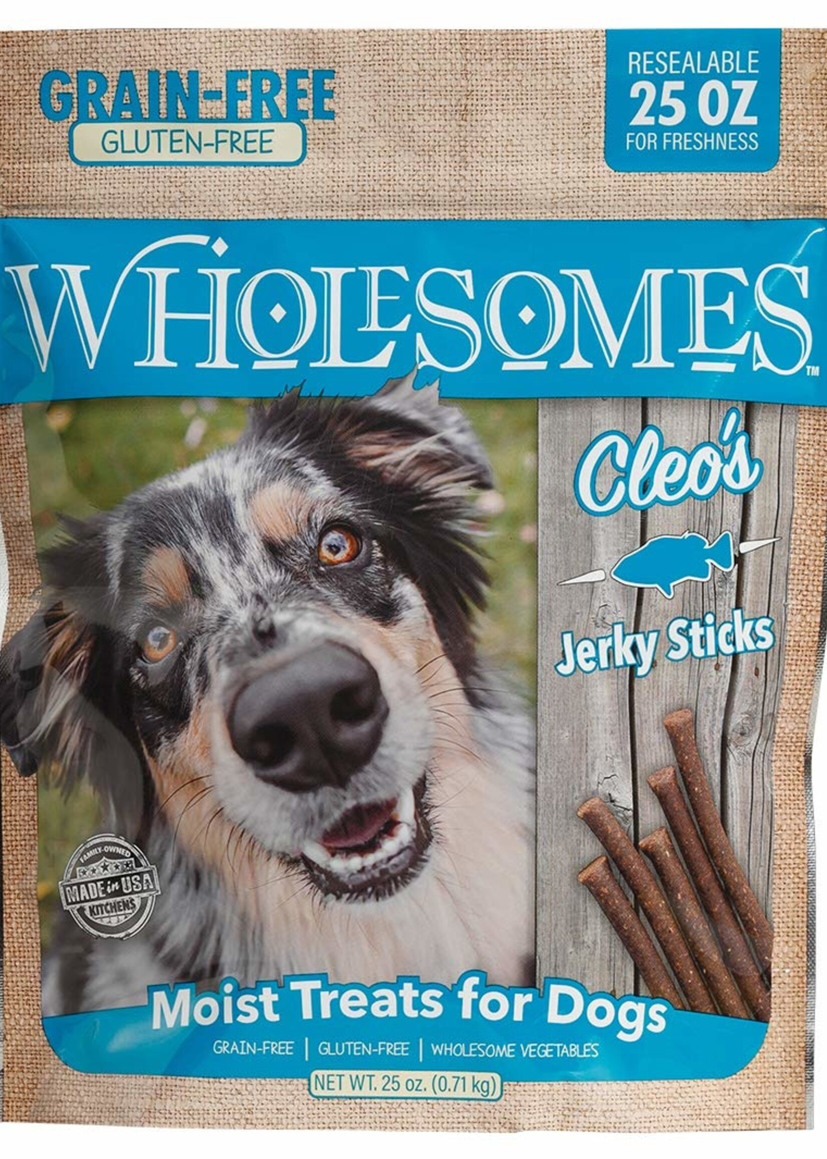 Wholesomes Grain Free Moist Jerky Sticks,  25 oz bag