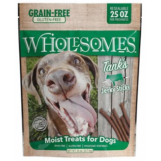 Midwestern Pet Food Wholesomes Grain Free Moist Jerky Sticks,  25 oz bag