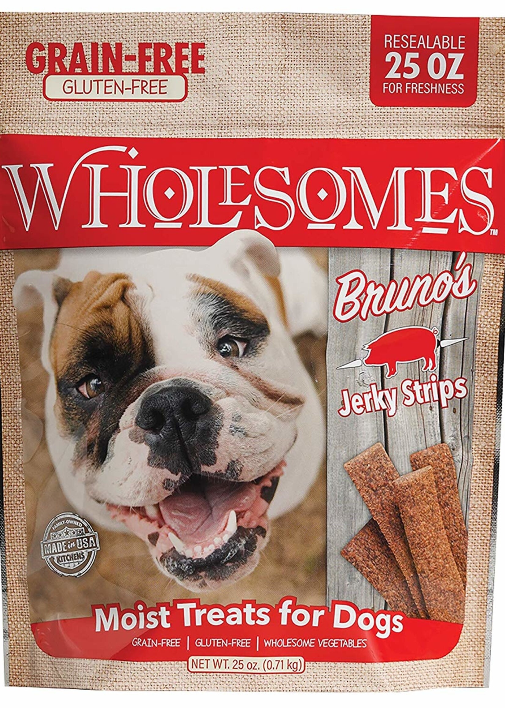 Wholesomes Grain Free Moist Jerky Sticks,  25 oz bag