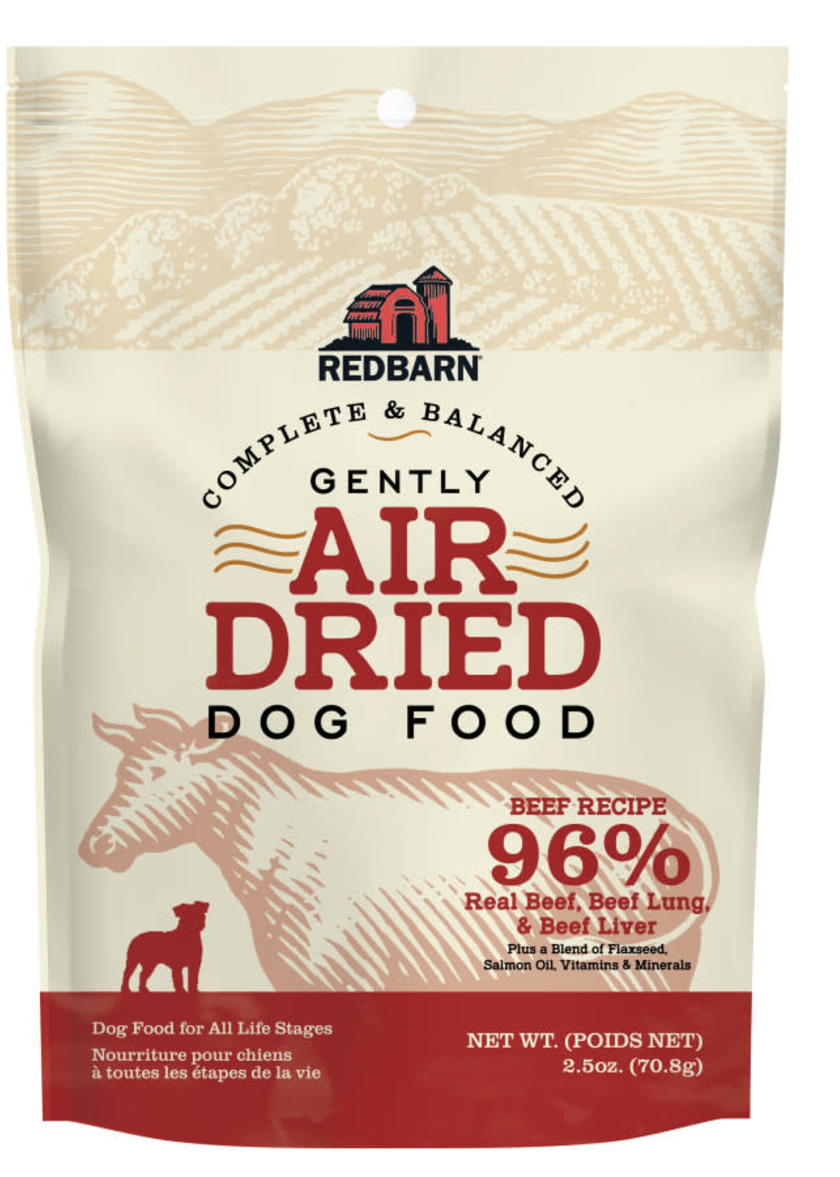 Redbarn Redbarn Pet Products Gently Air Dried Trial Dog Food Beef 2.5 oz