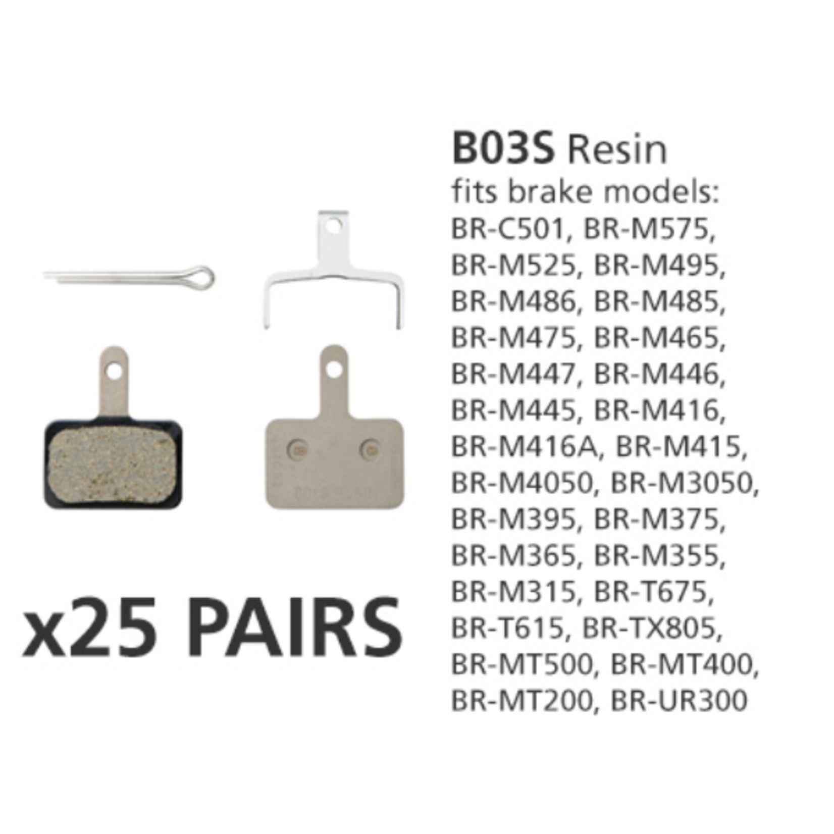 SHIMANO BR-MT400 DISC BRAKE PADS B03S