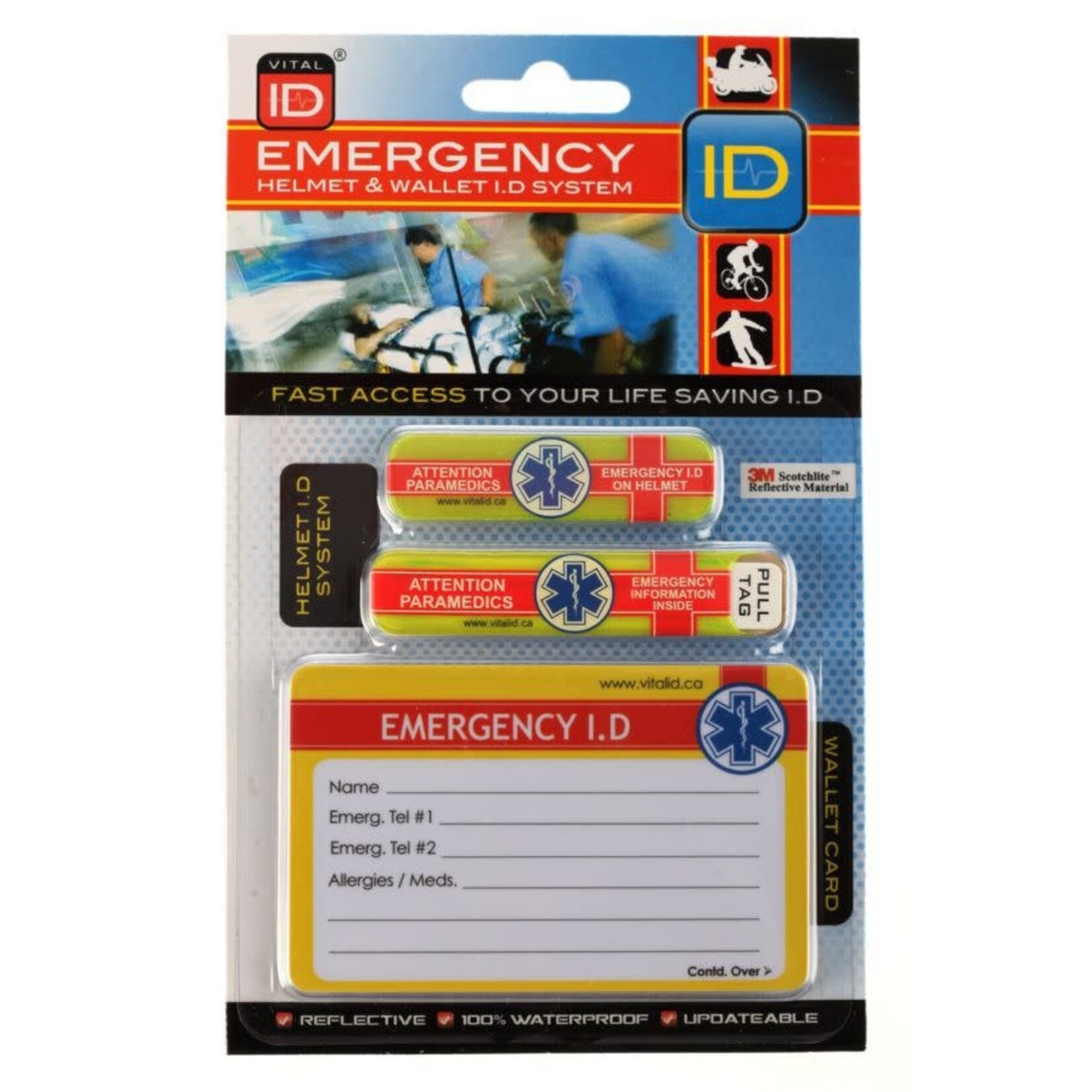 vital id EMERGENCY HELMET ID SYSTEM