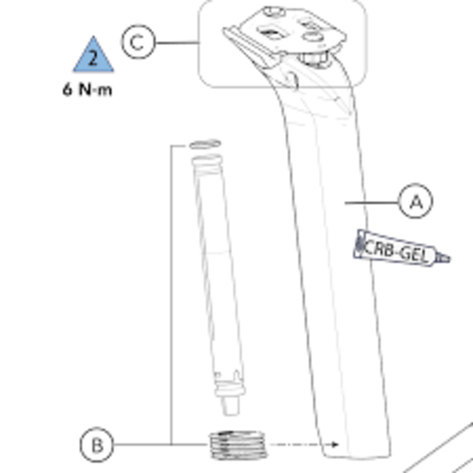 Cannondale SystemSix Di2 Seatpost Hardware - K26149