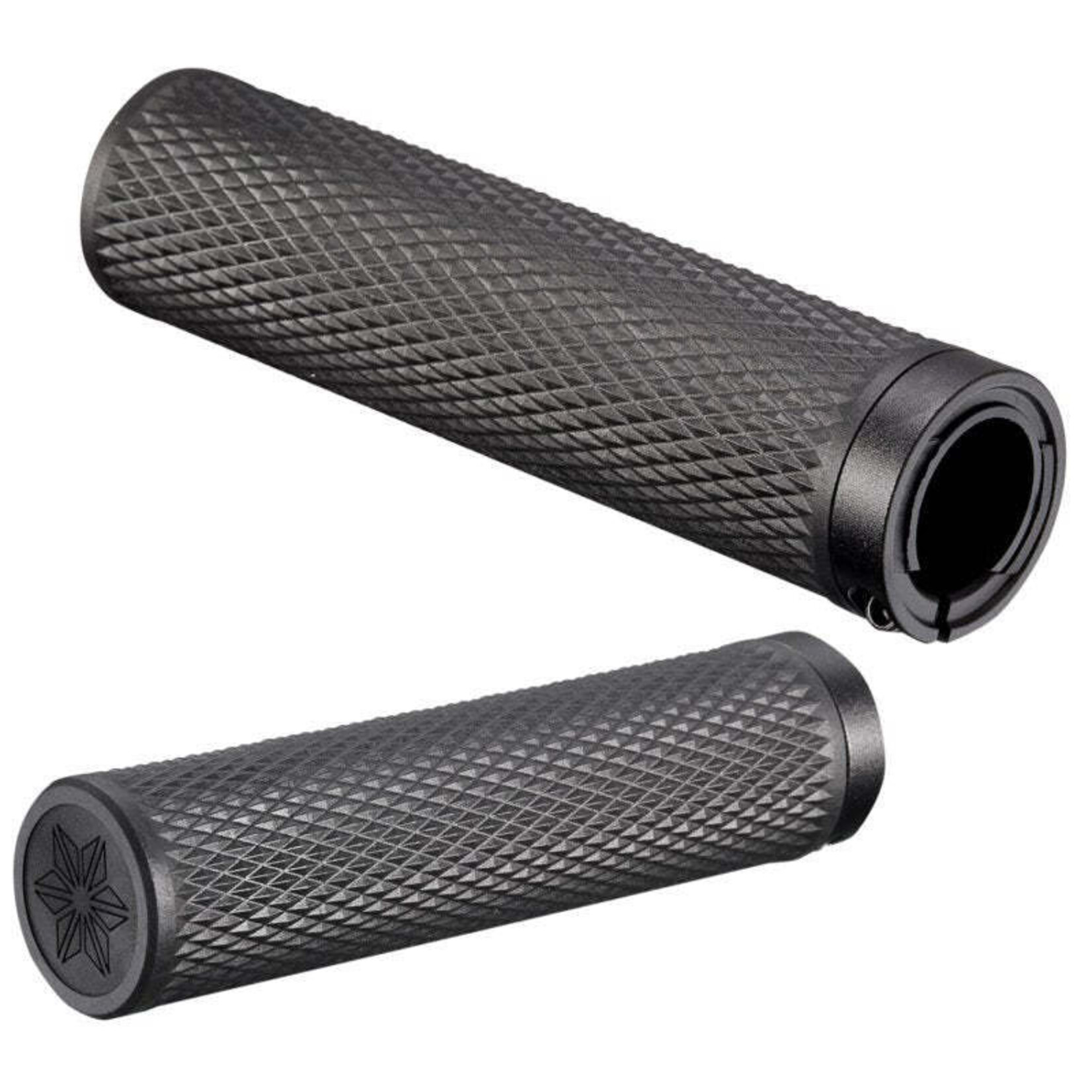 Supacaz DIAMOND KUSH LOCK-ON HANDLEBAR GRIPS BLACK