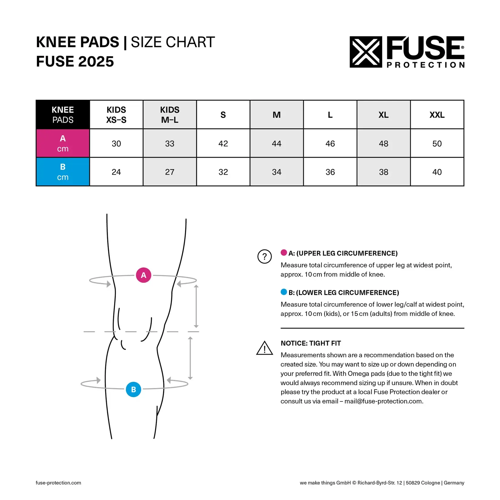 Fuse ALPHA KNEE PAD SMALL BLACK