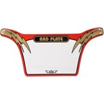 SE BIKES SE NUMBER PLATE RED/GOLD