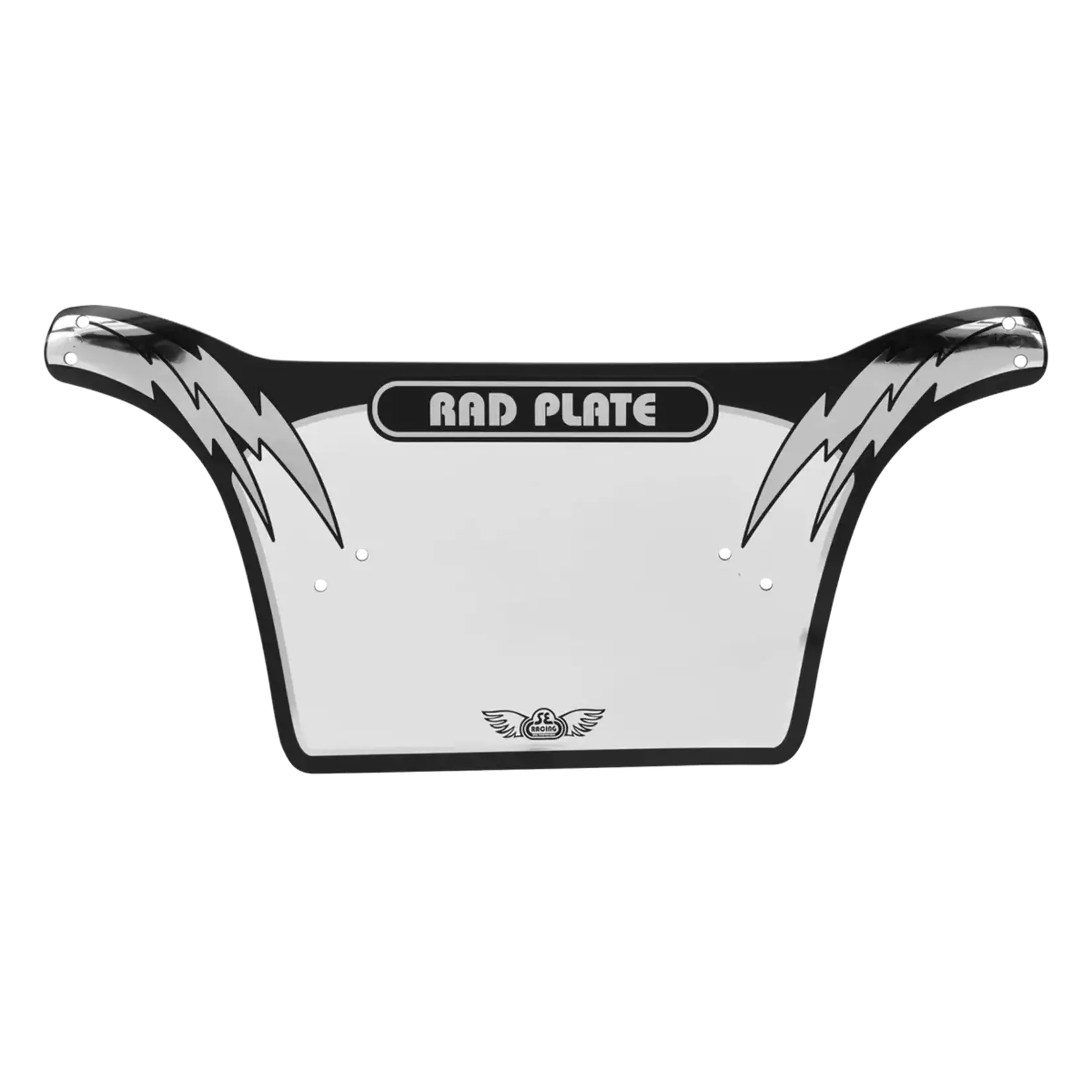 SE BIKES SE NUMBER PLATE BLACK/SILVER
