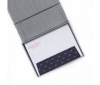 Petite Silver Stationery Box - P12