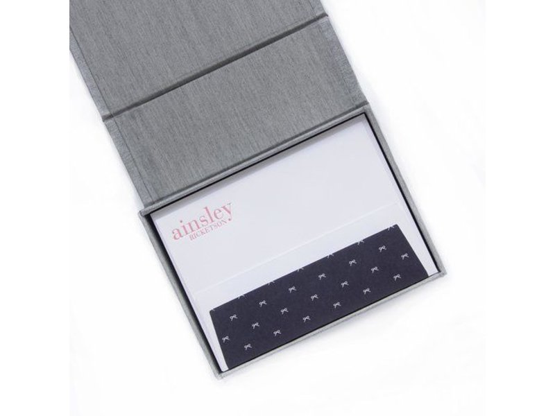 Haute Papier Petite Silver Stationery Box - P12