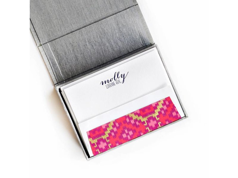 Haute Papier Petite Silver Stationery Box