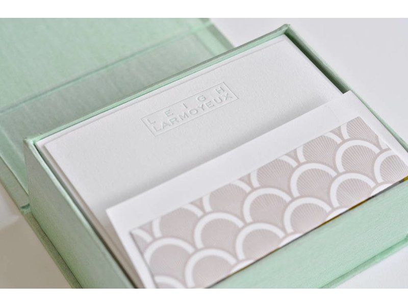 Haute Papier Petite Seafoam Stationery Box