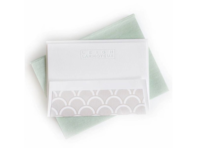 Haute Papier Petite Seafoam Stationery Box