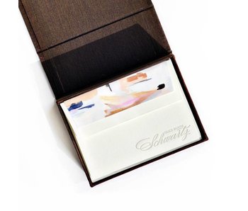 Petite Brown Stationery Box