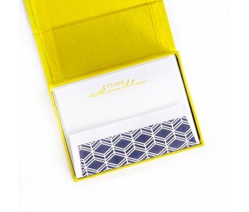 Petite Yellow Stationery Box