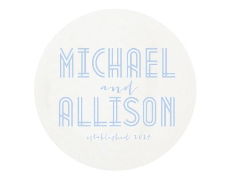 Haute Papier Letterpress Coaster - Deco Wedding