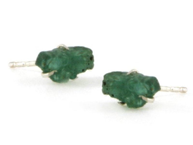 Jurate Los Angeles - JLA Emerald Raw Stone Earrings