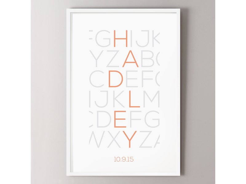 Alexander & Co. Alphabet Thin Custom Poster