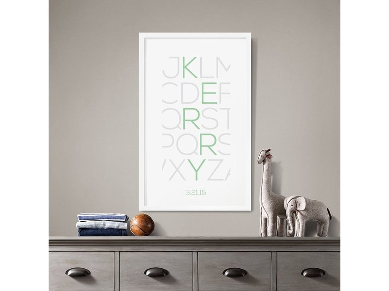 Alexander & Co. Alphabet Thin Custom Poster