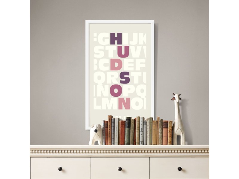 Alexander & Co. Alphabet White Custom Poster