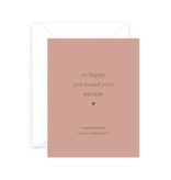 Smitten on Paper Your Person Engagement Greeting Card