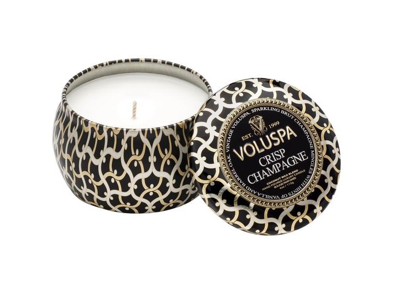 Voluspa Crisp Champagne Mini Decorative Tin