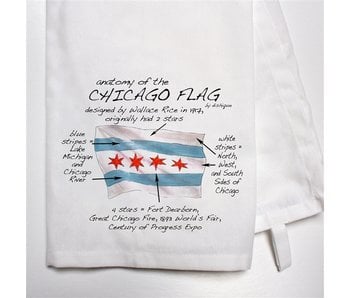 Chicago Flag Dish Towel