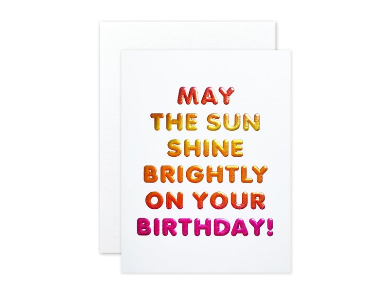 The Social Type Bright Birthday Card