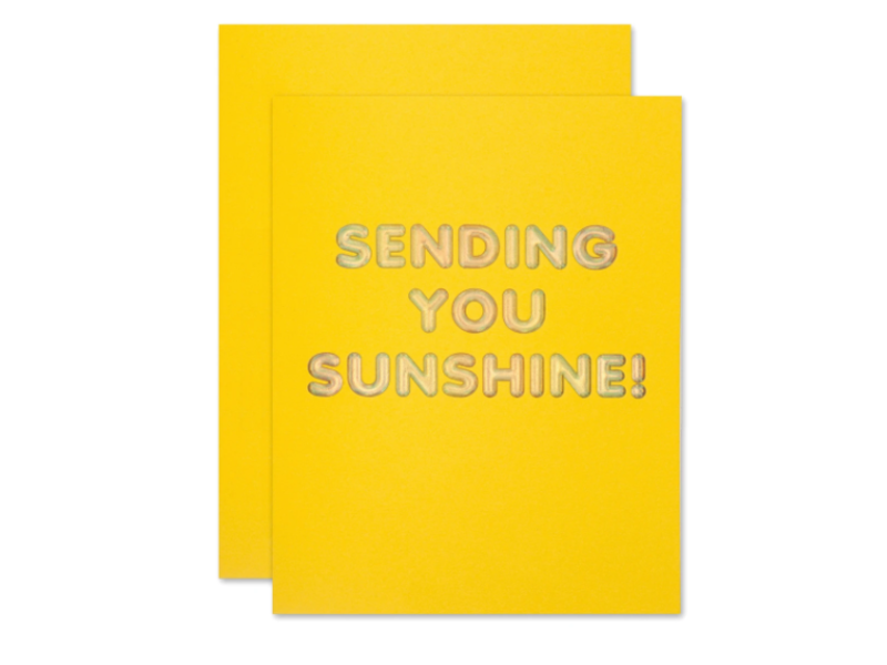 The Social Type Sending You Sunshine Friendship Card