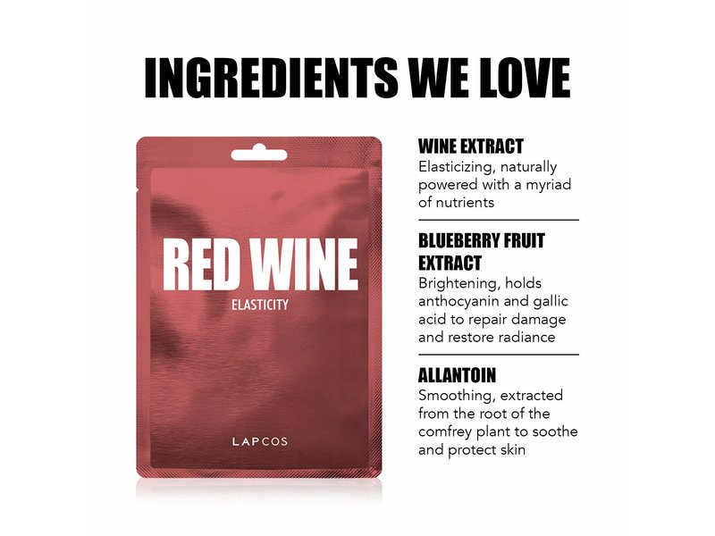 LAPCOS Red Wine Facial Mask