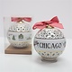 Chicago Christmas Porcelain Sphere Ornament