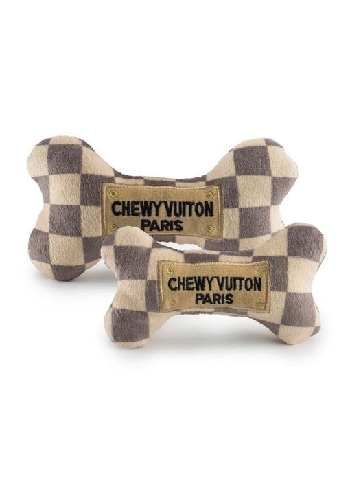 Chewy Vuiton Checker Bone
