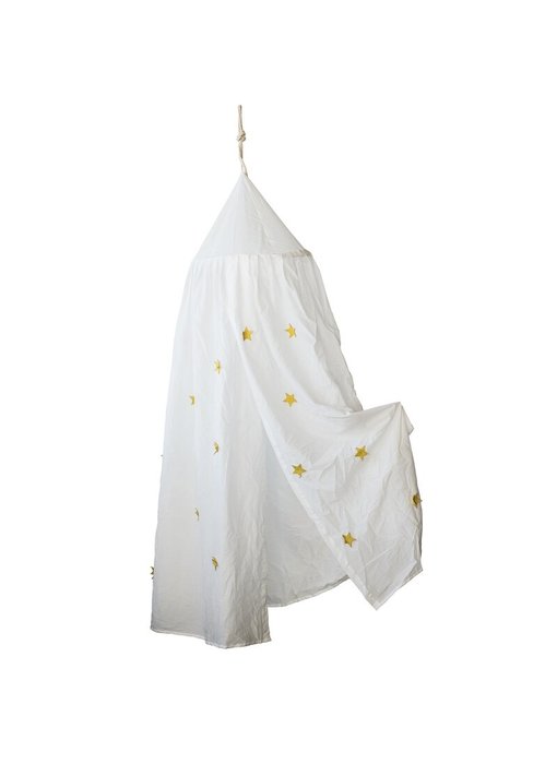 Bed Canopy with Appliqued Stars