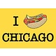 Chicago Hot Dog (I heart) Postcard