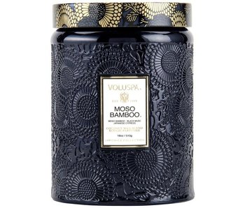 Moso Bamboo - Large Glass Jar Candle