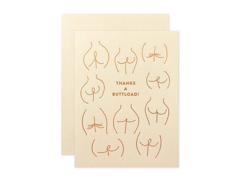 The Social Type Thanks A Buttload Card