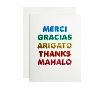 Thanks Languages Card