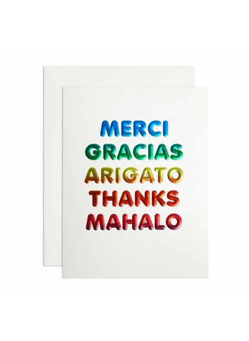 Thanks Languages Card