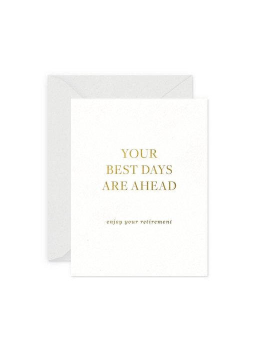 Best Days Retirement Greeting Card