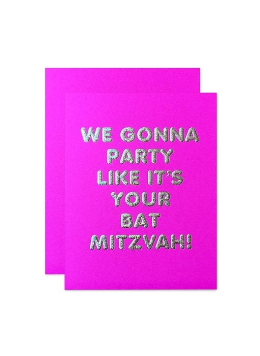 Bat Mitzvah Congrats Card